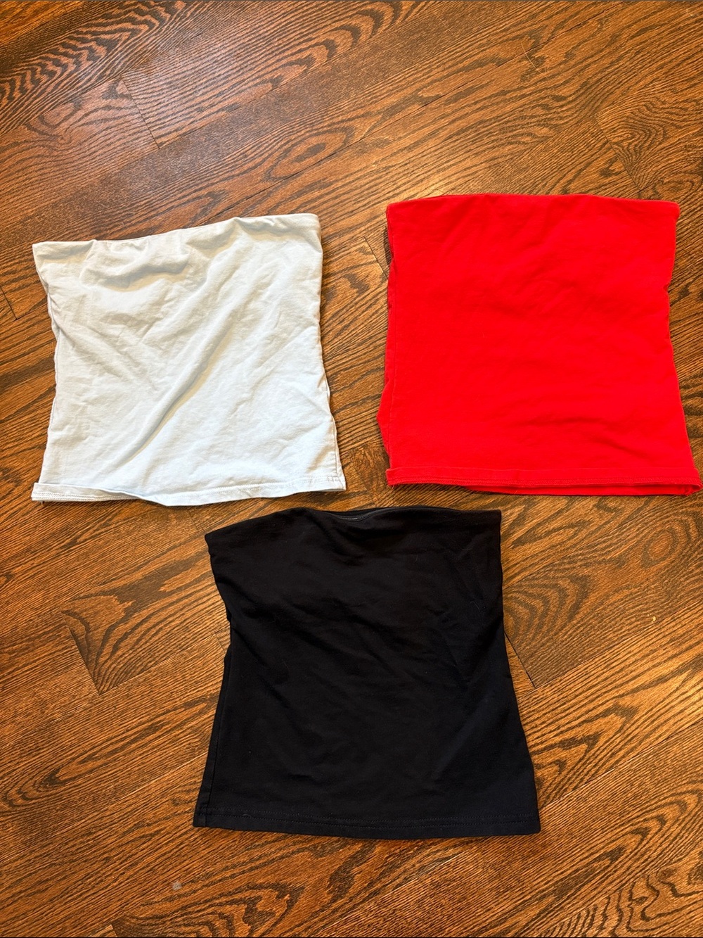 Edikted Girls 3-Pack Tube Tops - Red, Black, Light Blue